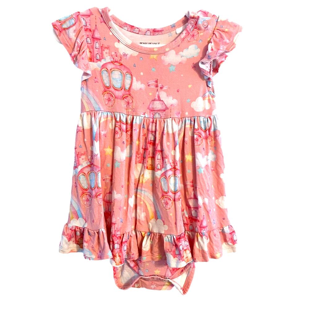 Posh Peanut Ruffled Cap Sleeve Twirl Skirt Size 18-24 Months - Picture 2 of 5
